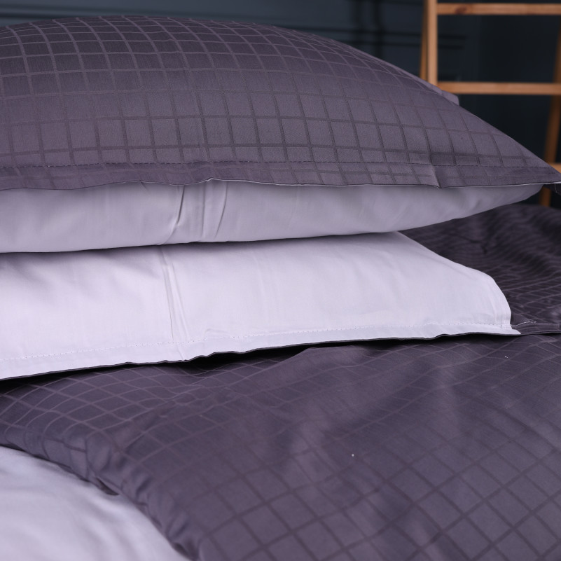 Комплект постельного белья Сатин Жакард 6042 Freedom Grid - 3