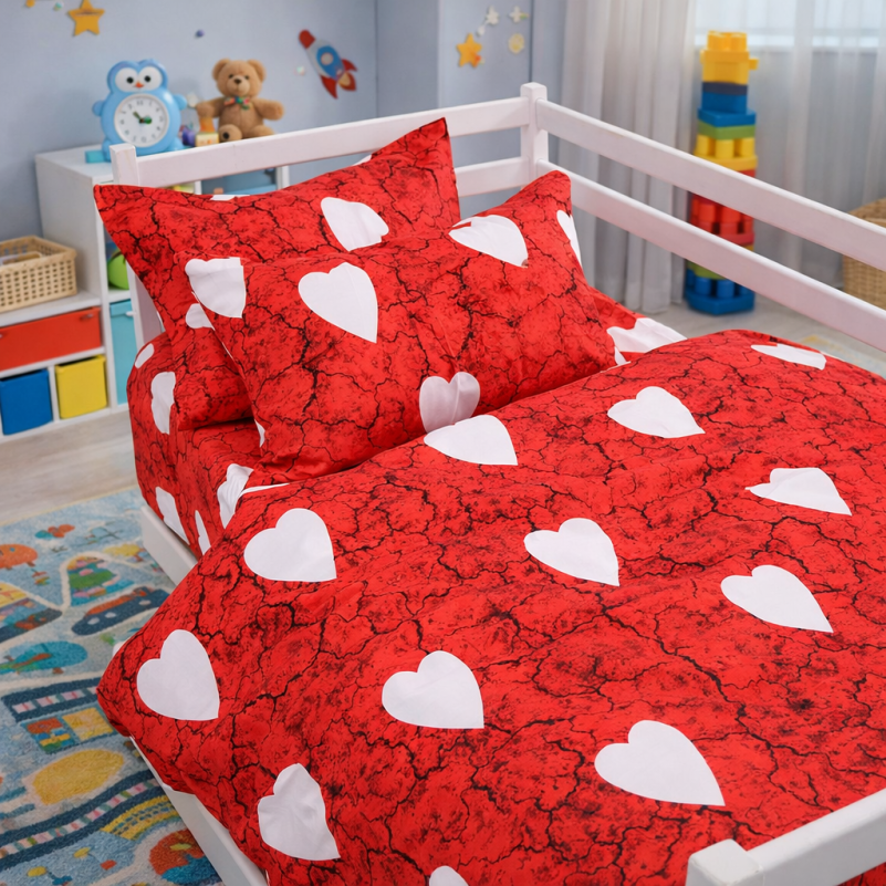 Комплект постельного белья Сатин TEENAGER 22-1275 Marble heart - 7
