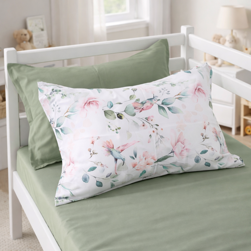 Комплект постельного белья  JUNIOR Poplin 00-9 birds and flowers - 5