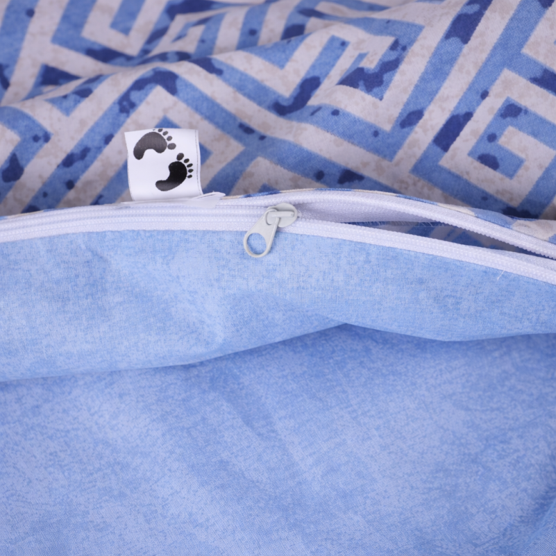 Комплект постельного белья  JUNIOR Poplin 00-5 geometry blue - 9