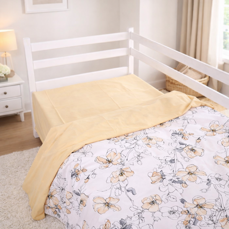 Комплект постельного белья  JUNIOR Poplin 00-2 beige flowers - 7