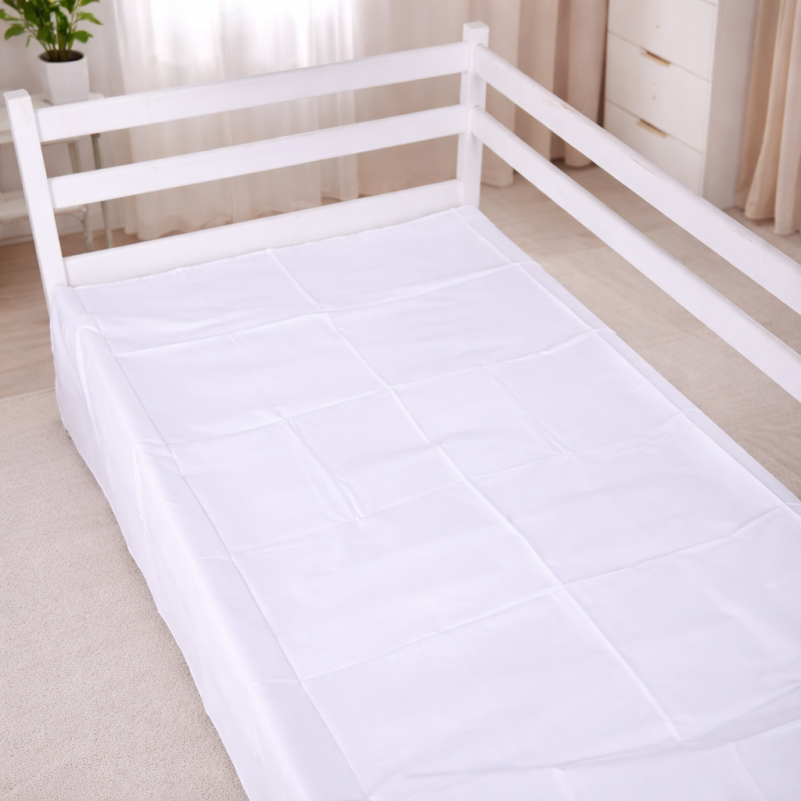 Комплект постельного белья Сатин JUNIOR 22-1377 Flowers on Snow - 5