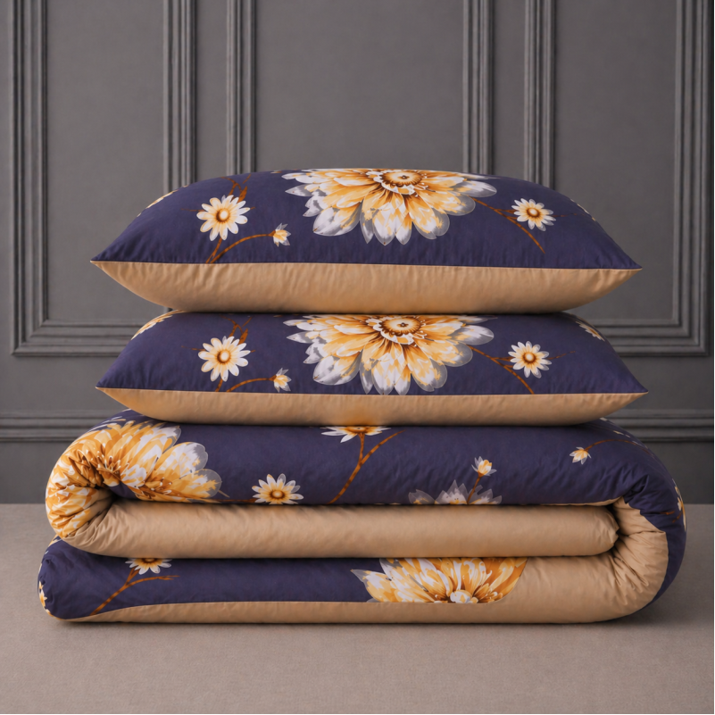 Комплект постельного белья  Сатин 22-1471 Golden Bloom