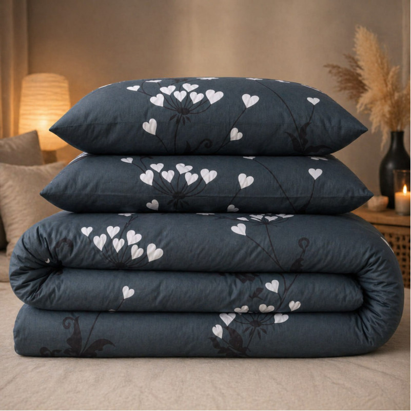 Комплект постільної білизни Ranforce Elite 17-0961 Dark Hearts