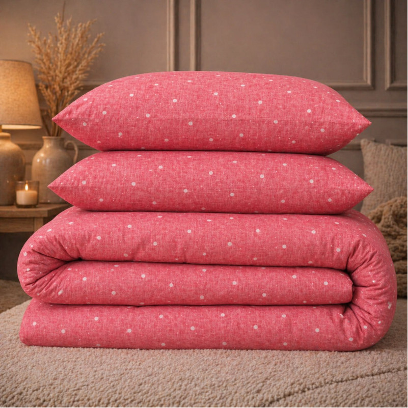 Комплект постільної білизни Ranforce Elite 17-0965 Blush Dots