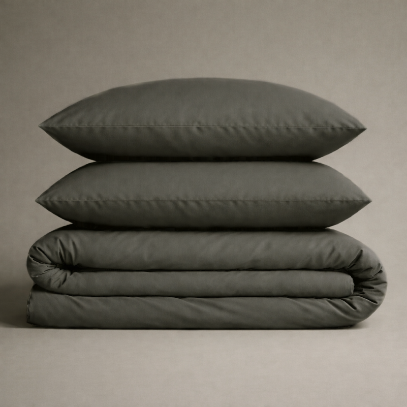 Комплект постільної білизни Бязь 16-7000 Green Grey