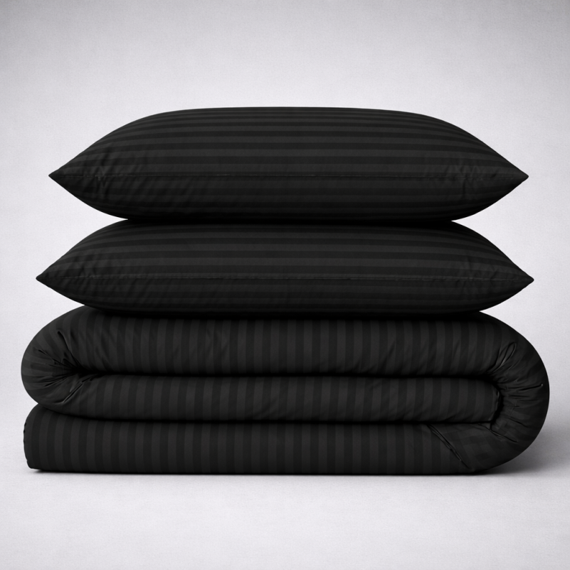 Постільна білизна Бязь 17-0611 Stripe Black