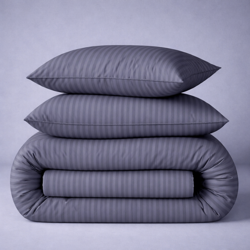 Пододеяльник MirSon Ranforce Elite 17-0601 Stripe Gray