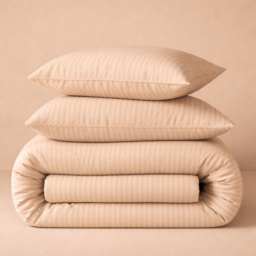 Комплект постільної білизни MirSon Ranforce Elite 17-0602 Stripe Creamy