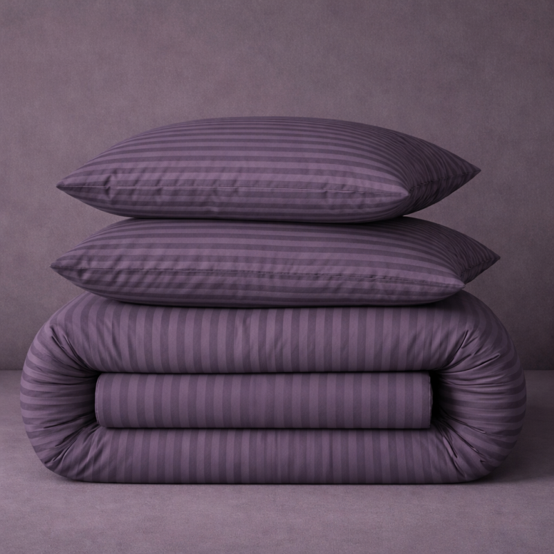 Пододеяльник MirSon Ranforce Elite 17-0603 Stripe Violet