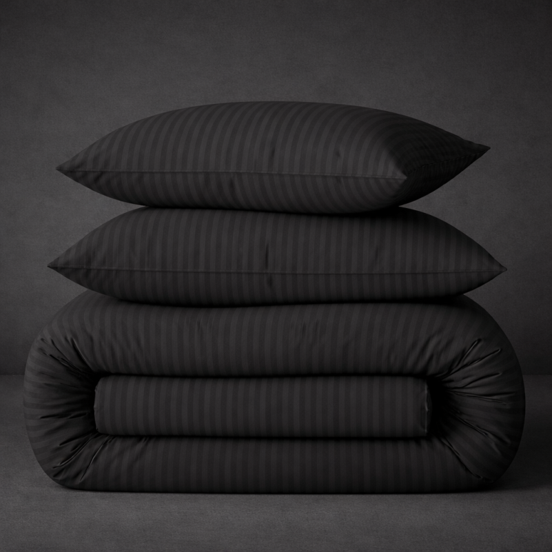 Пододеяльник MirSon Ranforce Elite 17-0611 Stripe Black