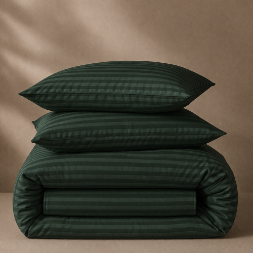 Комплект постільної білизни MirSon Ranforce Elite 17-0612 Stripe Emerald