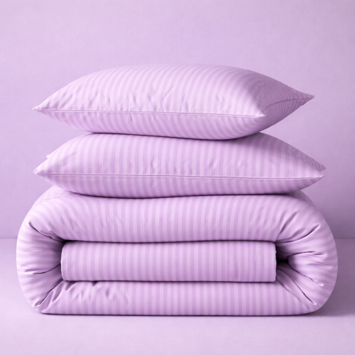 Комплект постельного белья MirSon Ranforce Elite 17-0618 Stripe Purple