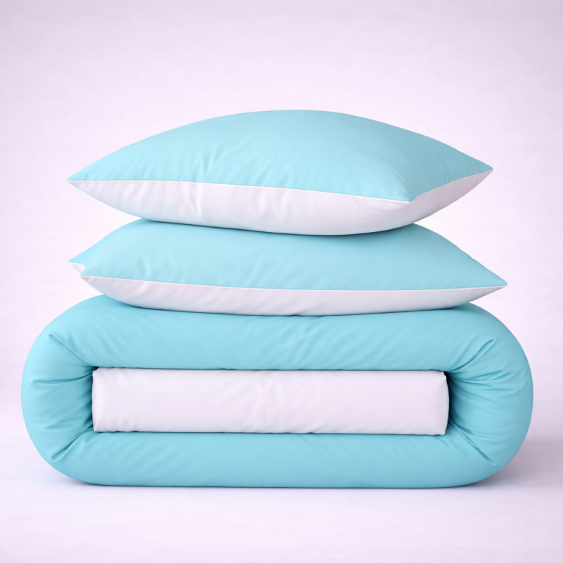 Пододеяльник MirSon Ranforce Elite White-mint