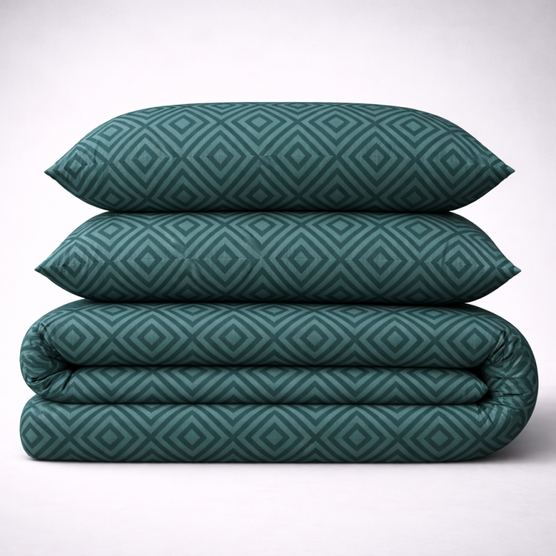 Постільна білизна Бязь 17-0622 Geometry Emerald