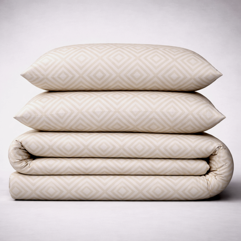 Постільна білизна Бязь 17-0623 Geometry Creamy