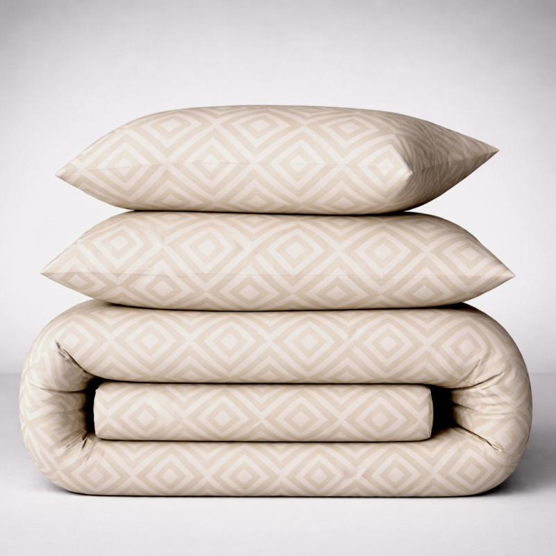 Комплект постільної білизни MirSon Ranforce Elite 17-0623 Geometry Creamy