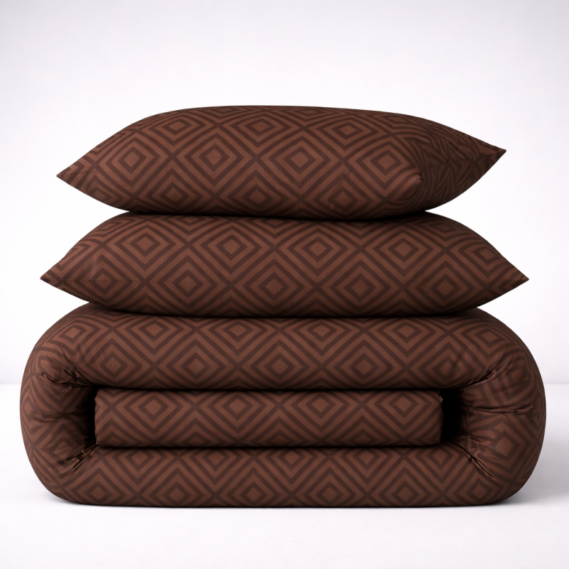 Комплект постільної білизни MirSon Ranforce Elite 17-0624 Geometry Brown