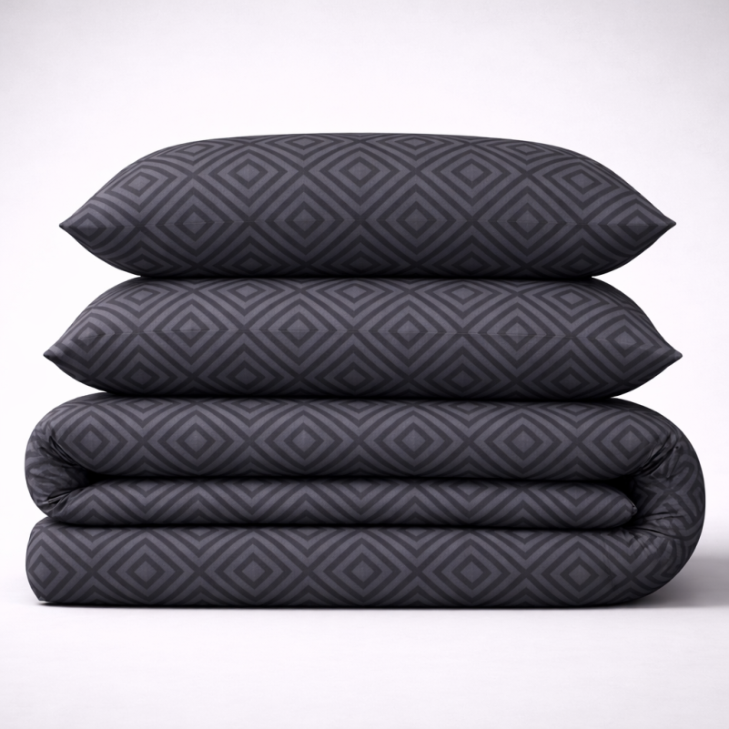 Постільна білизна Бязь 17-0625 Geometry Graphite