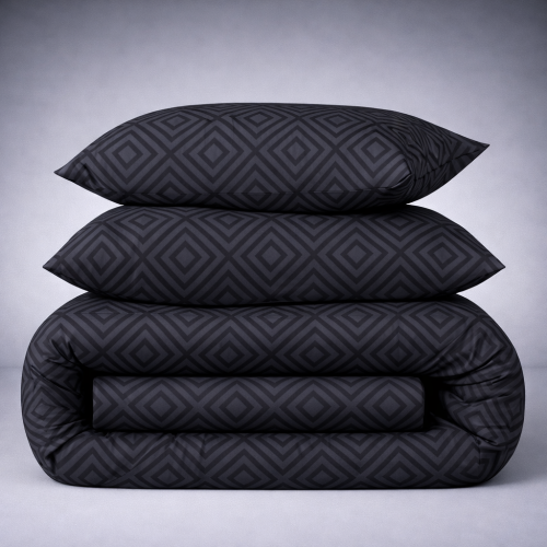 Комплект постільної білизни MirSon Ranforce Elite 17-0625 Geometry Graphite