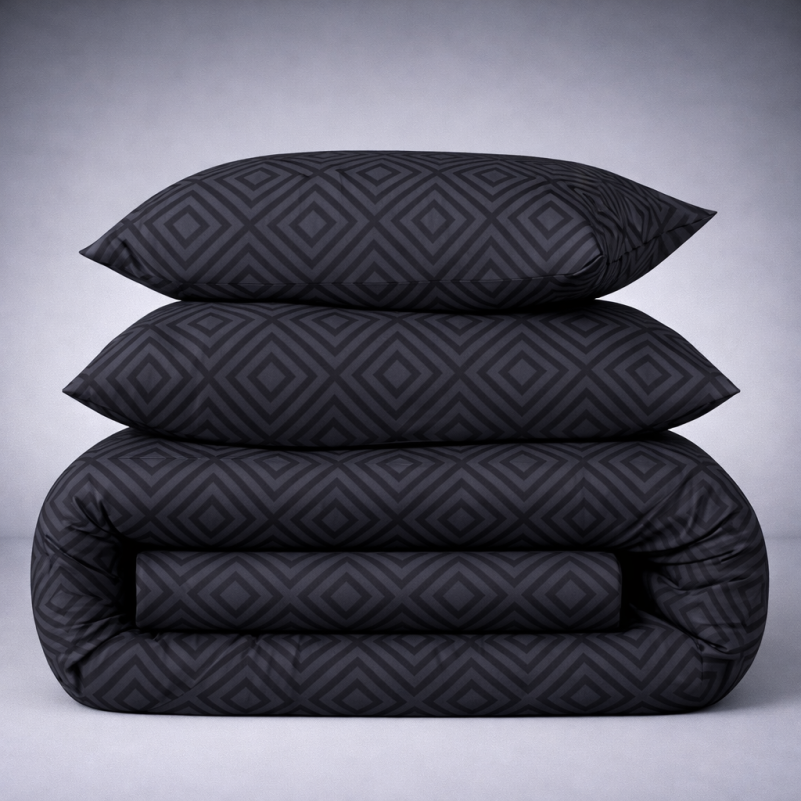 Комплект постільної білизни MirSon Ranforce Elite 17-0625 Geometry Graphite