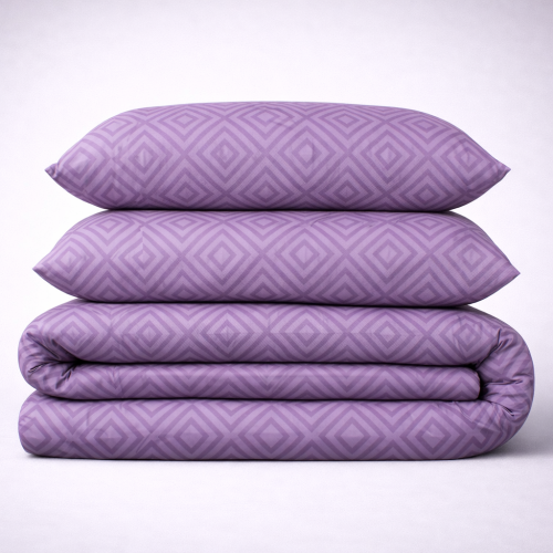 Постельное белье Бязь 17-0626 Geometry Purple