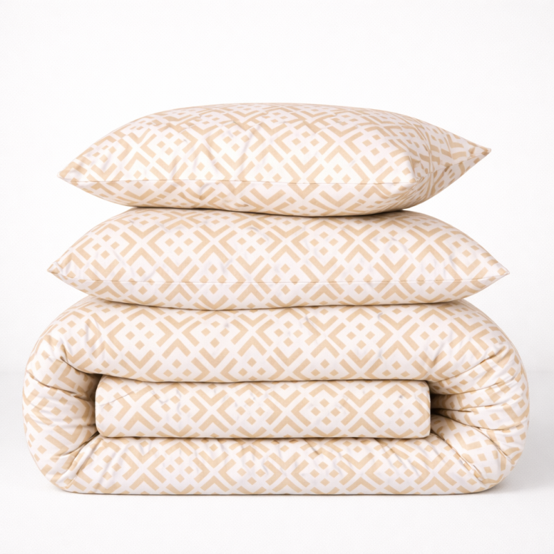 Комплект постільної білизни Ranforce Elite 17-0948 Abstract Beige