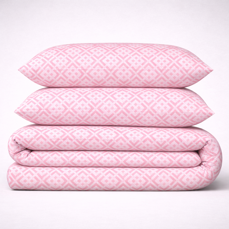 Комплект постільної білизни Бязь 17-0952 Abstract Pink