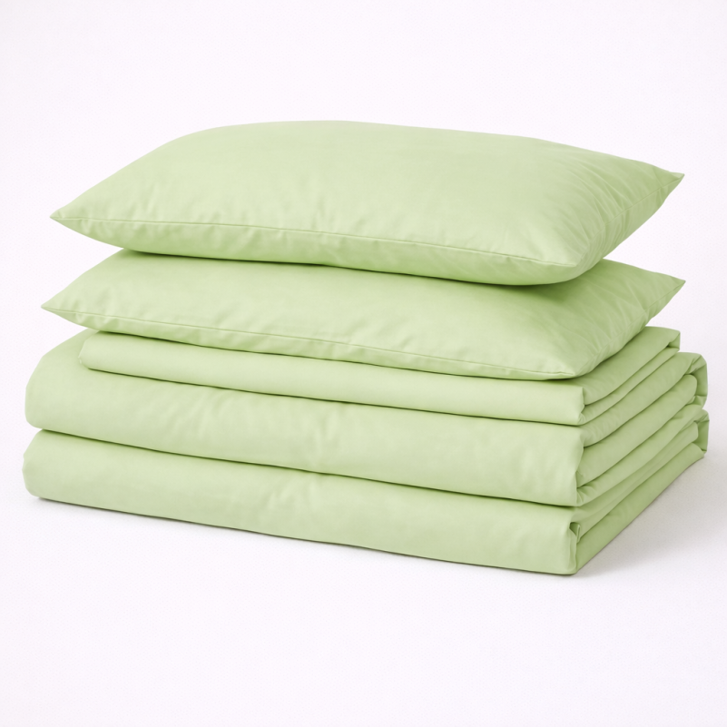 Простынь на резинке №12-0525 Luminary Green Mikrosatin Premium - высота 25 см (детские 10 см)