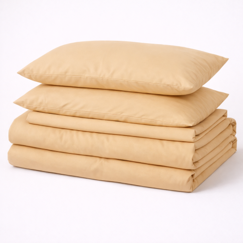 Комплект постельного белья №12-0712 Vanila Mikrosatin Premium Однотонный