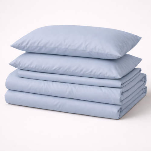 Комплект постельного белья №14-4102 Glacier Gray Mikrosatin Premium Однотонный