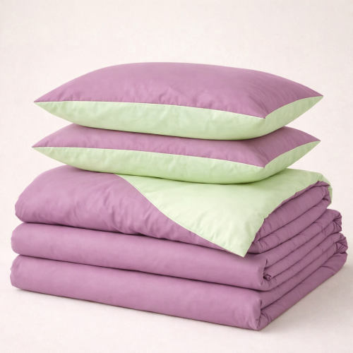 Комплект постельного белья Viguera (12-0525 + 16-3310) Mikrosatin Premium Двухсторонний