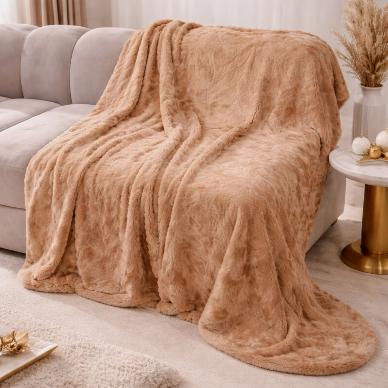 Плед №1010 Damask Cappuccino
