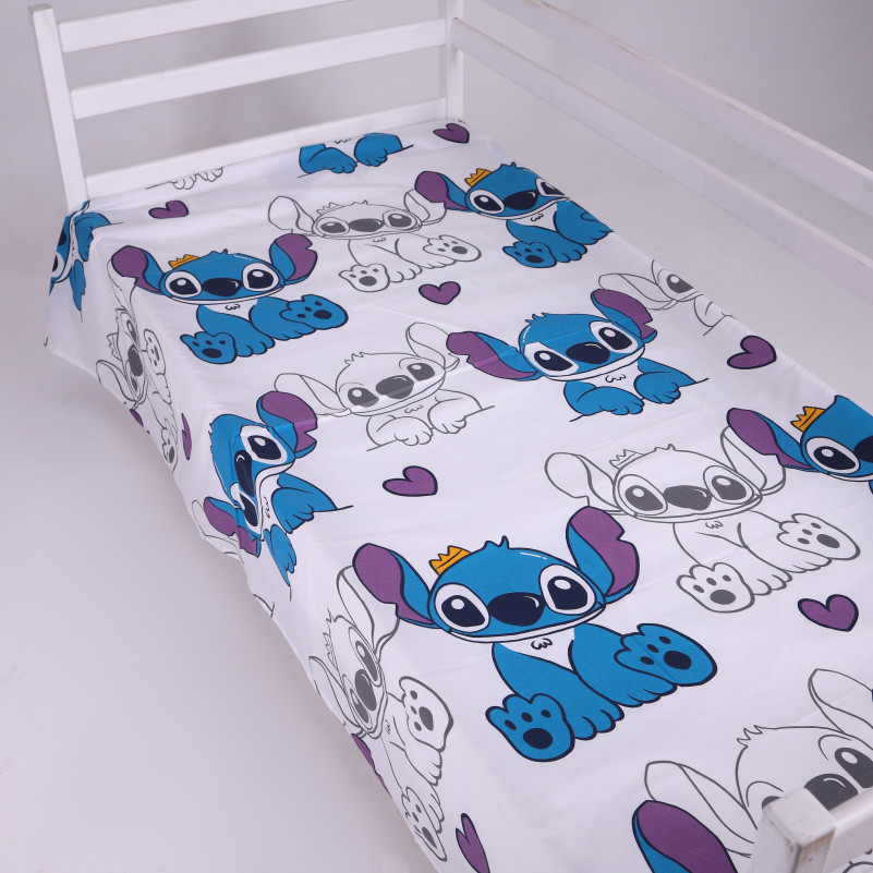 Комплект постельного белья Бязь JUNIOR 17-0910 Stitch Vibes Violet - 8