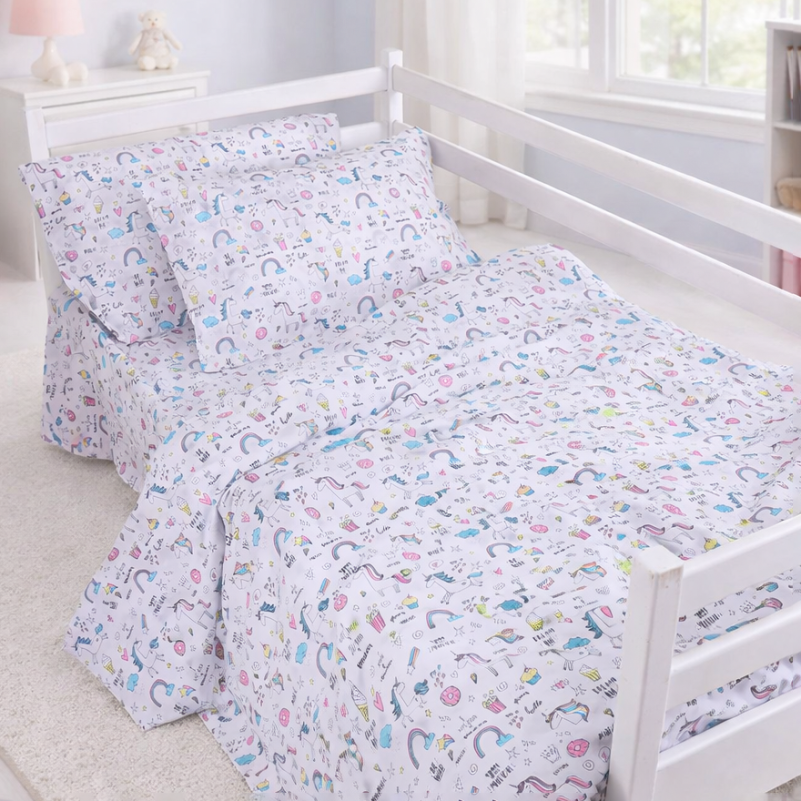 Пододеяльник Ranforce Elite 17-0932 Tiny Unicorn pink - 1