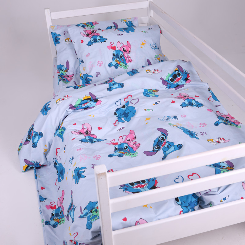 Пододеяльник Ranforce Elite 17-0908 Cute Stitch Blue - 1