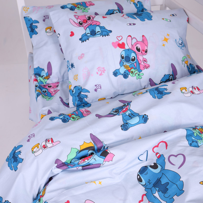 Комплект постельного белья Бязь JUNIOR 17-0908 Cute Stitch Blue - 6
