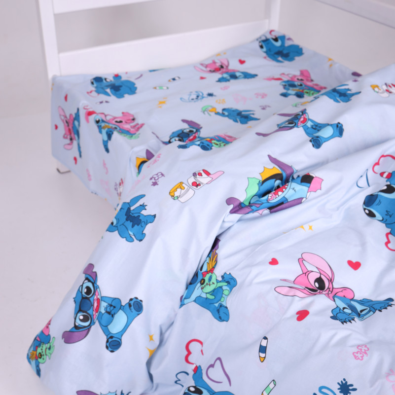 Пододеяльник Ranforce Elite 17-0908 Cute Stitch Blue - 2