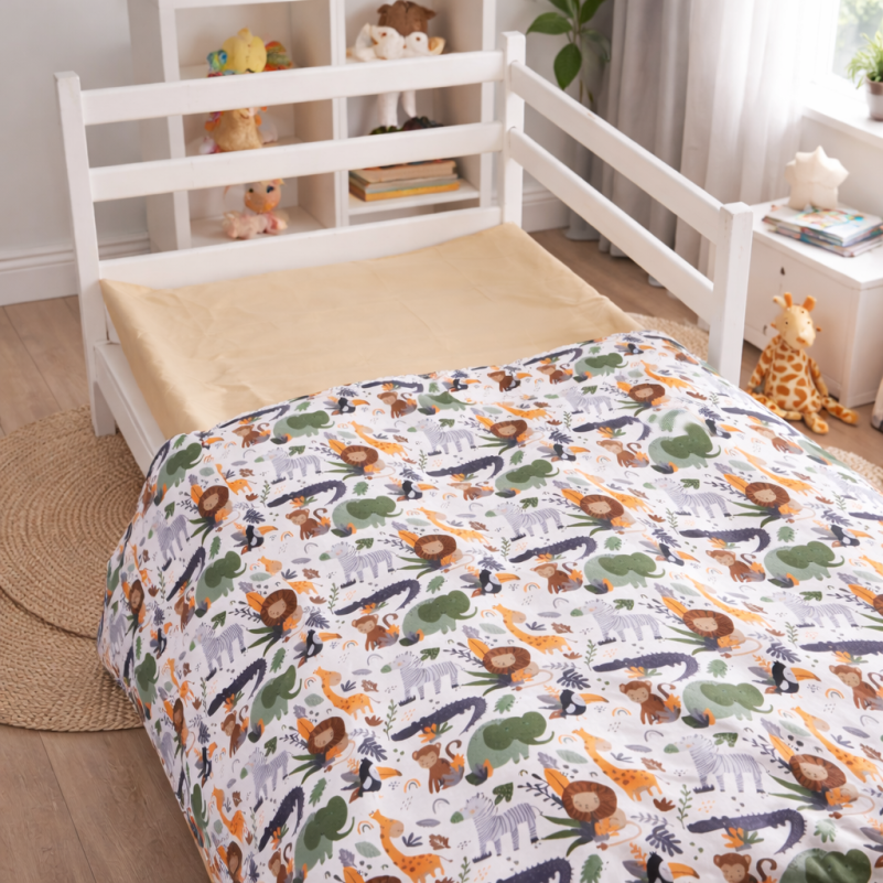 Комплект постельного белья Бязь JUNIOR 17-0920 Jungle Friends - 10