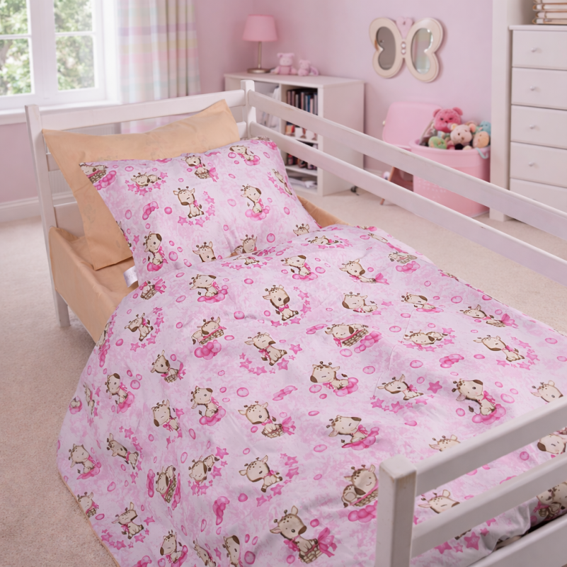 Пододеяльник Ranforce Elite 17-0923 Tiny Giraffes pink - 1