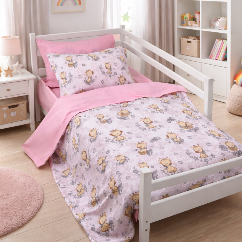 Пододеяльник Ranforce Elite 17-0922 Tiny Giraffes gray - 1