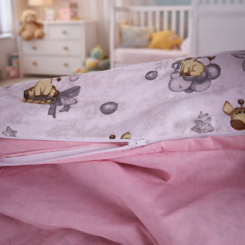 Пододеяльник Ranforce Elite 17-0922 Tiny Giraffes gray - 3