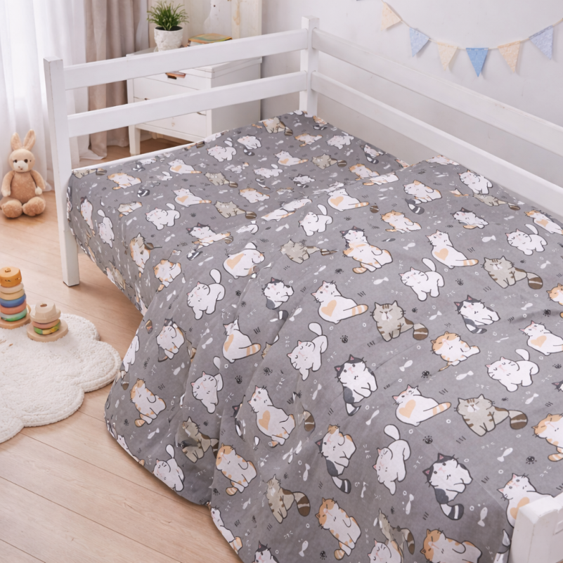 Комплект постільної білизни Ranforce Elite JUNIOR 17-0665 Cream Kittens - 7