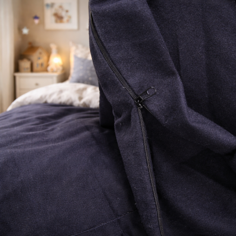 Комплект постельного белья JUNIOR Фланель 002 Black - 9