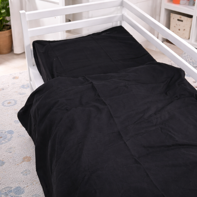 Комплект постельного белья JUNIOR Фланель 002 Black - 6