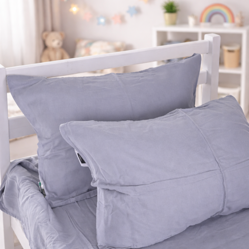 Комплект постельного белья JUNIOR Фланель 001 Ash grey - 5