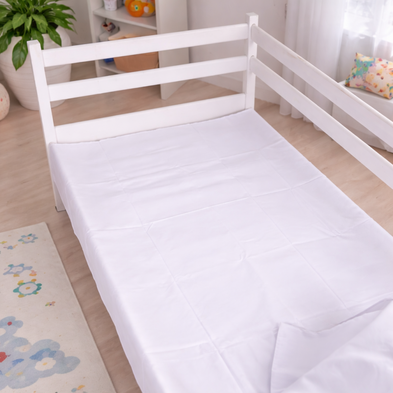 Комплект постельного белья Сатин JUNIOR Satin Light Pro 10-001 Snow White - 6