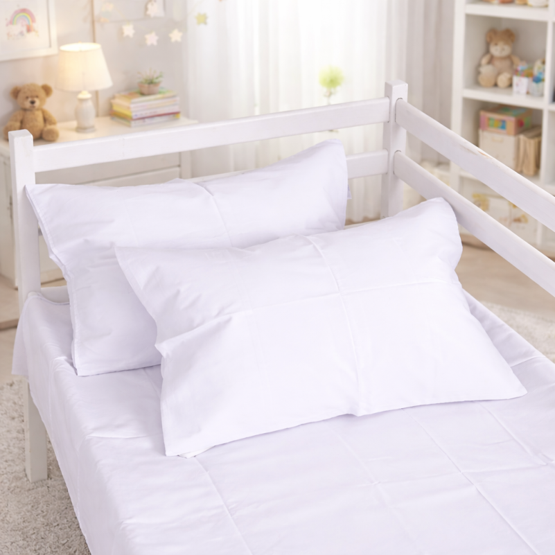 Комплект постельного белья Сатин JUNIOR Satin Light Pro 10-001 Snow White - 5