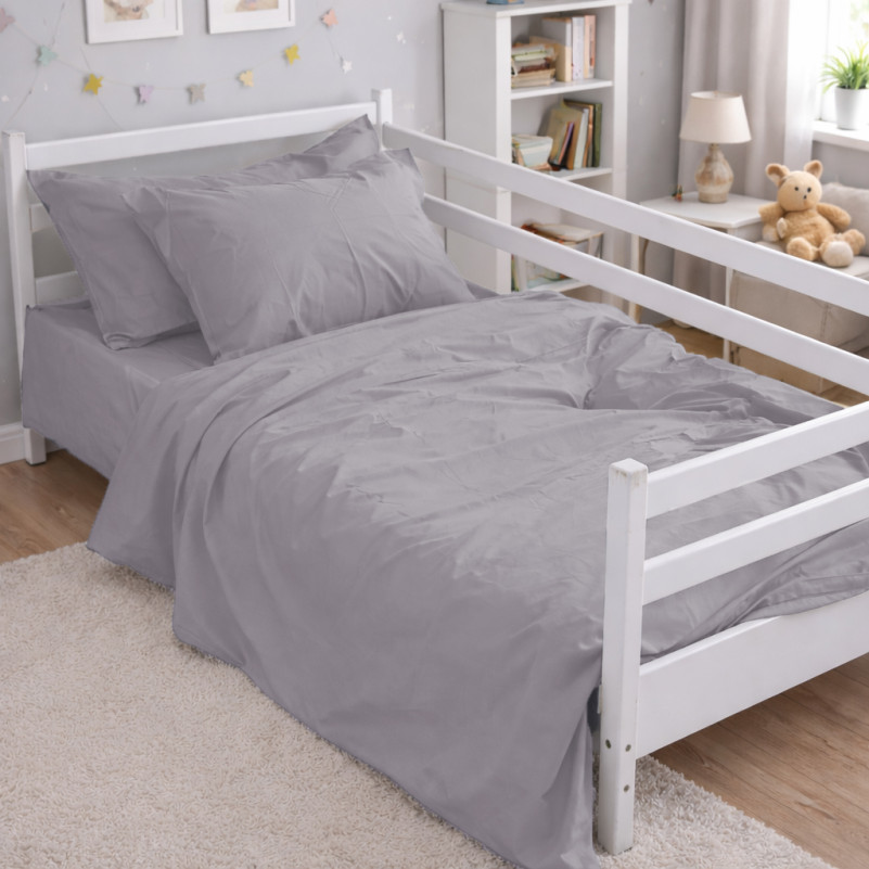 Комплект постельного белья Бязь JUNIOR 16-5703 Light Gray - 6