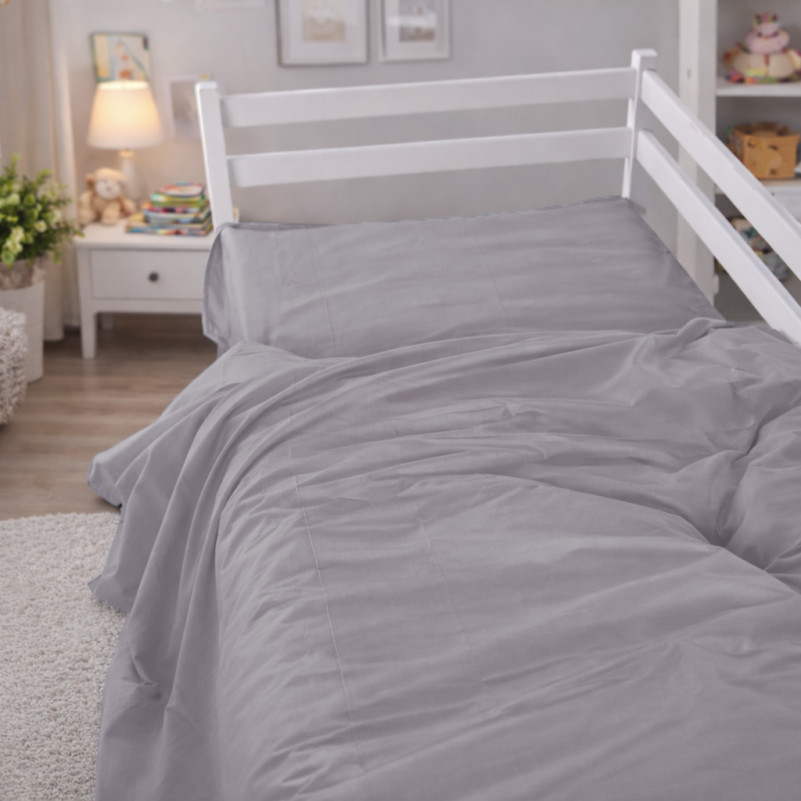Комплект постельного белья Бязь JUNIOR 16-5703 Light Gray - 7